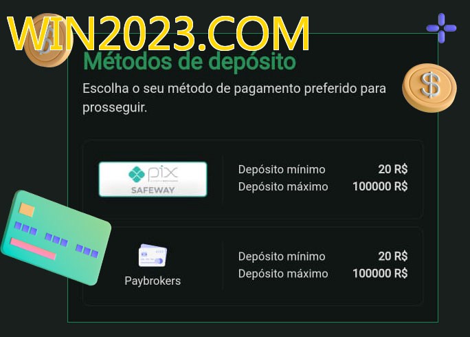 O cassino WIN2023.COMbet oferece uma grande variedade de métodos de pagamento